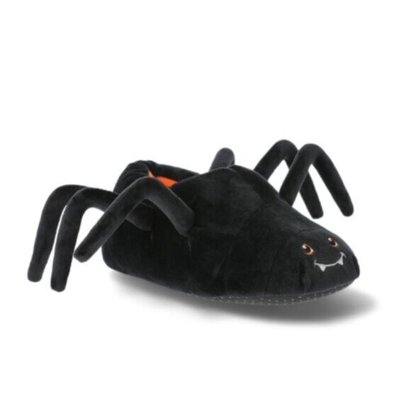 NEW 11-12 Boys Plush Spider Slippers - Picture 1 of 7
